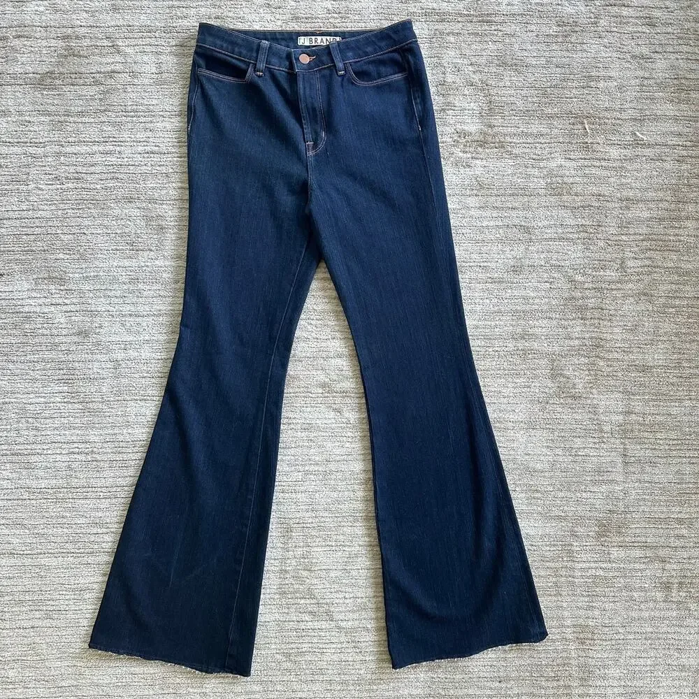 J Brand The Doll Super Flare Sz 29 Indigo Blue Dark Wash Stretch Jeans #1797‎